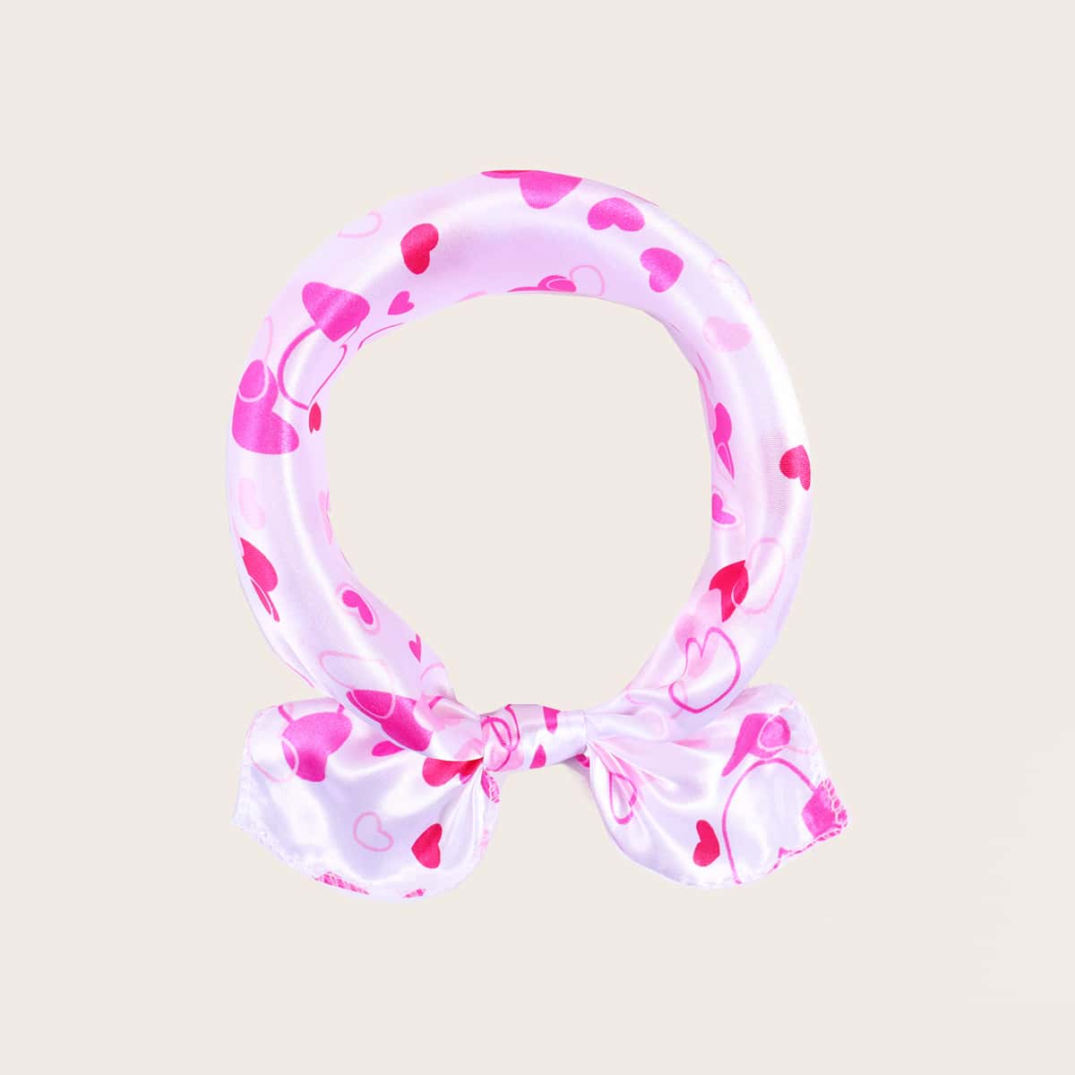 

Heart Print Bandana, Multicolor