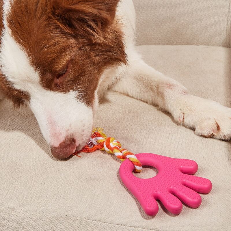 

Hand Shaped Pet Chew Toy, Pink
