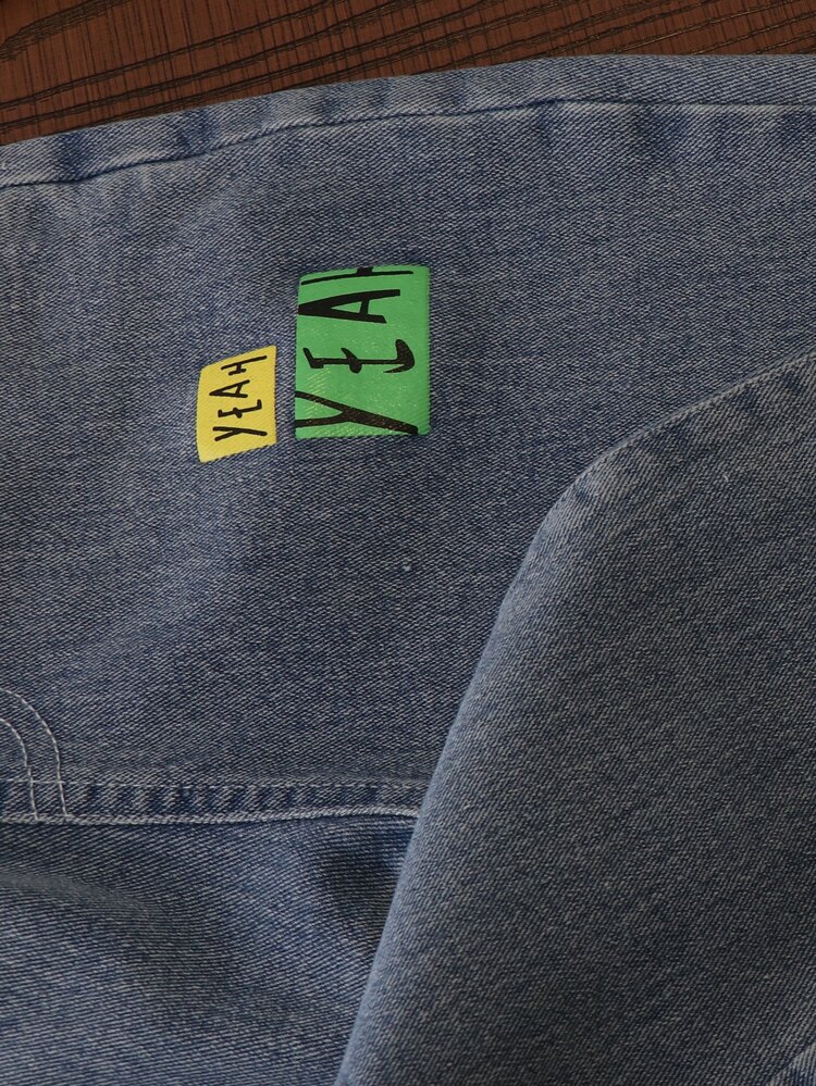 Toddler Boys Letter Graphic Jeans - Light Wash - View 4