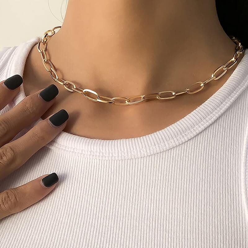 

Simple Chain Necklace, Gold