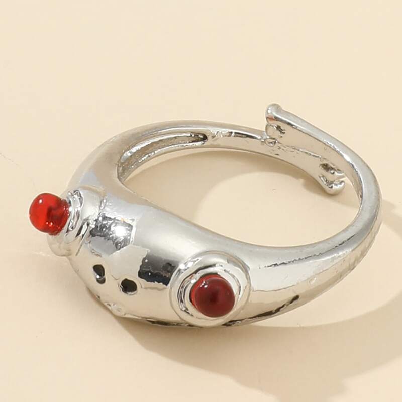 

1pc Frog Design Ring, Silver