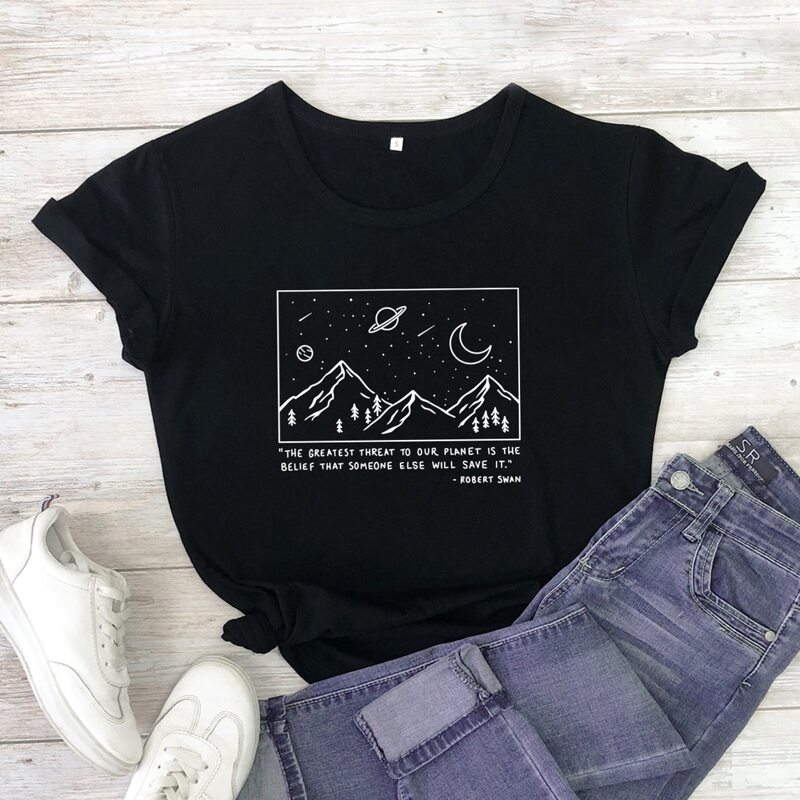 

Mountain Graphic Tee, Black