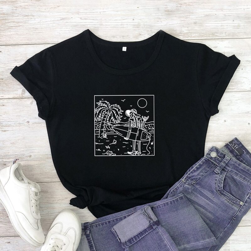 

Beach Graphic Tee, Black