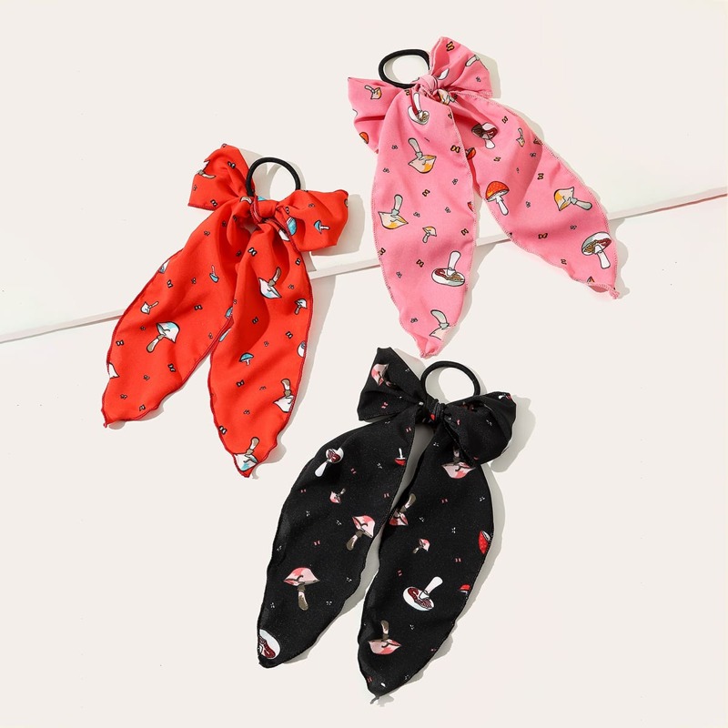 

3pcs Bow Knot Hair Tie, Multicolor
