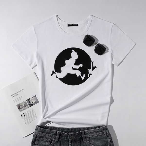 

Figure Graphic Tee, White