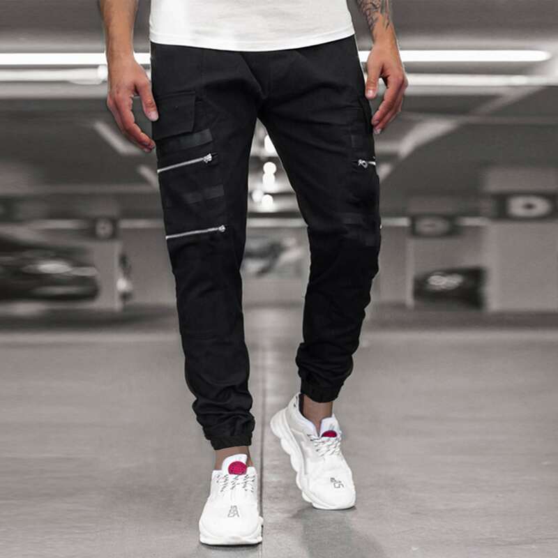 

Guys Zip Pocket Cargo Pants, Black