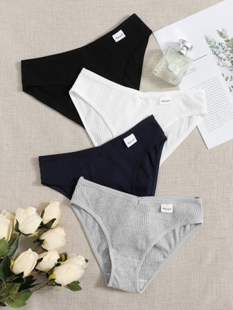 طقم سروال داخلي مضلع 4 قطع