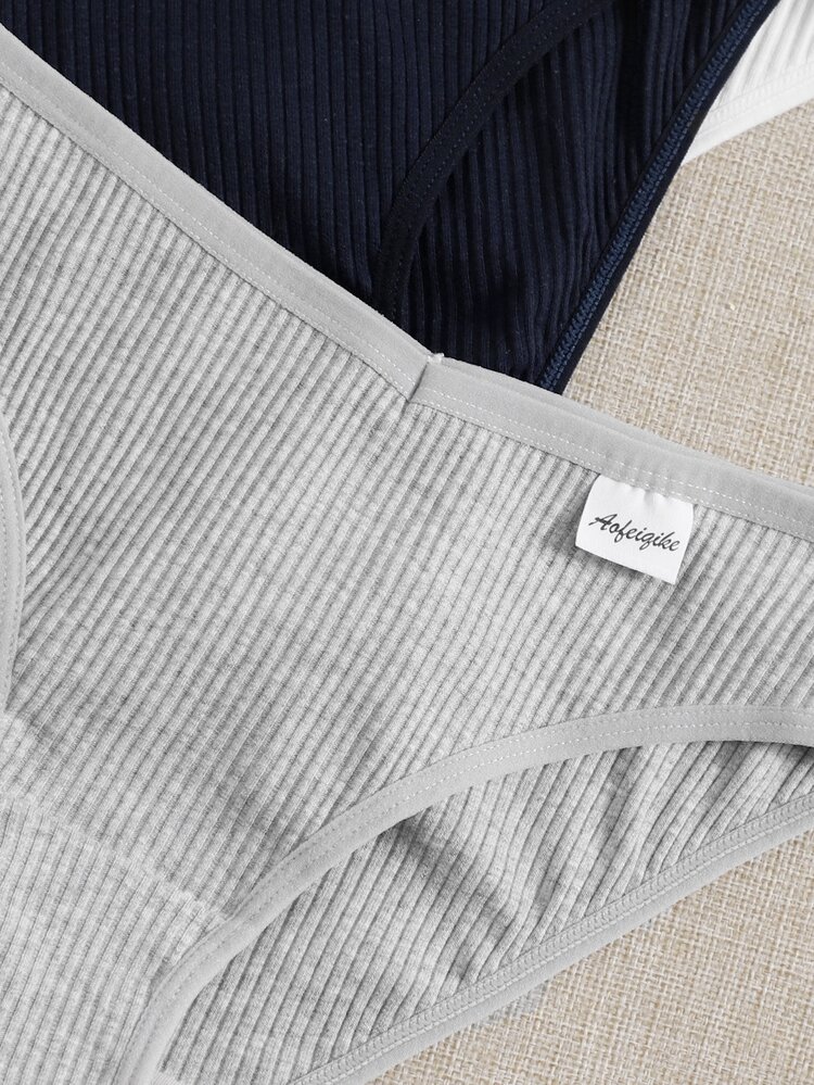 4 piezas set bragas de canalé - Multicolor - Añade 4