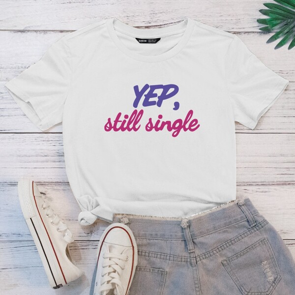 

Slogan Graphic Short Sleeve Tee, White