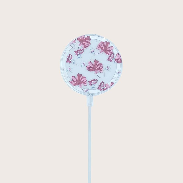 

Flower Print Clear Magsafe Case