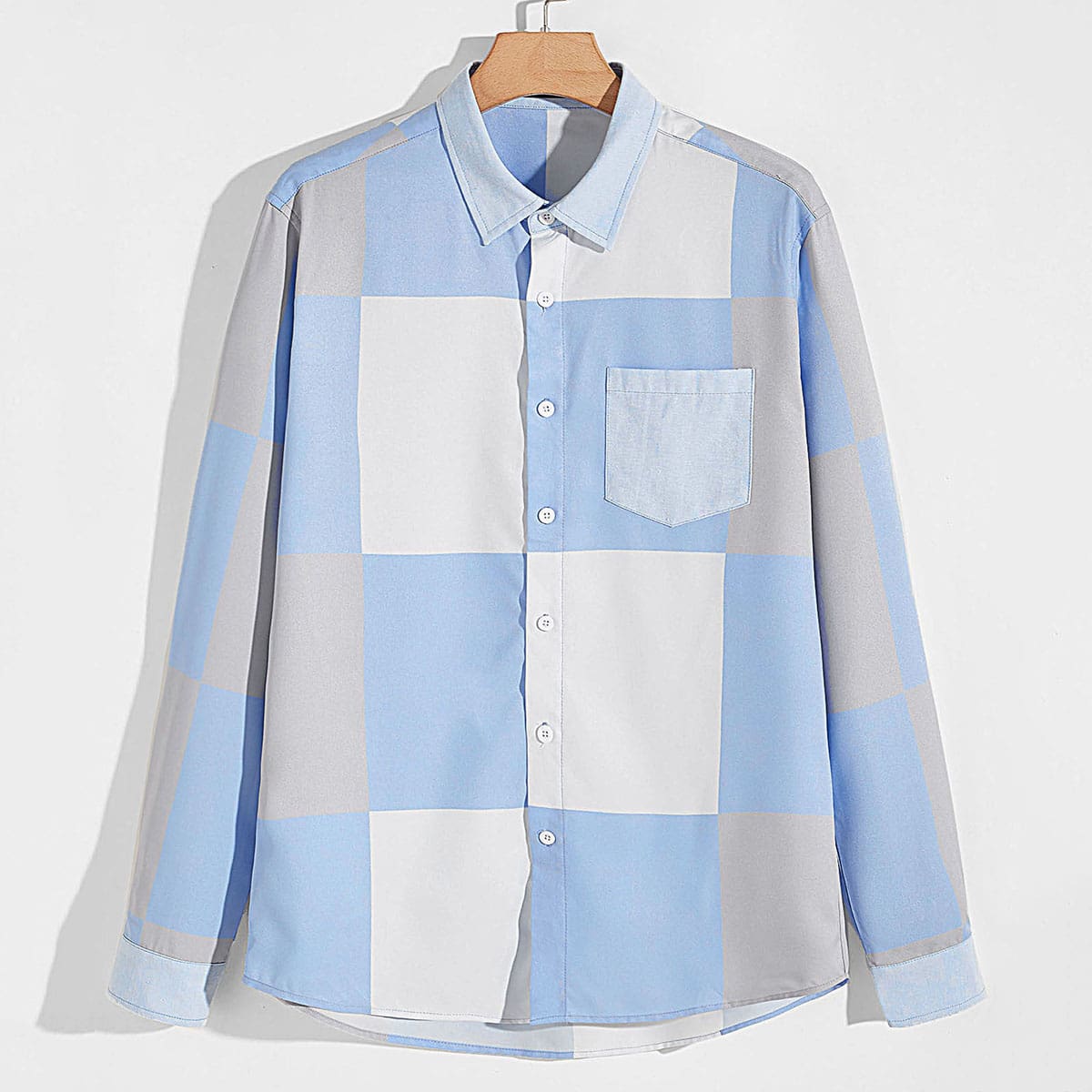 

Guys Pocket Front Colorblock Shirt, Multicolor