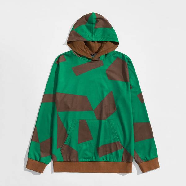 

Men Color Block Hoodie, Multicolor
