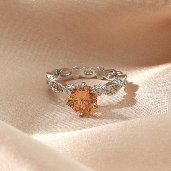 

Zircon Decor Ring, Champagne