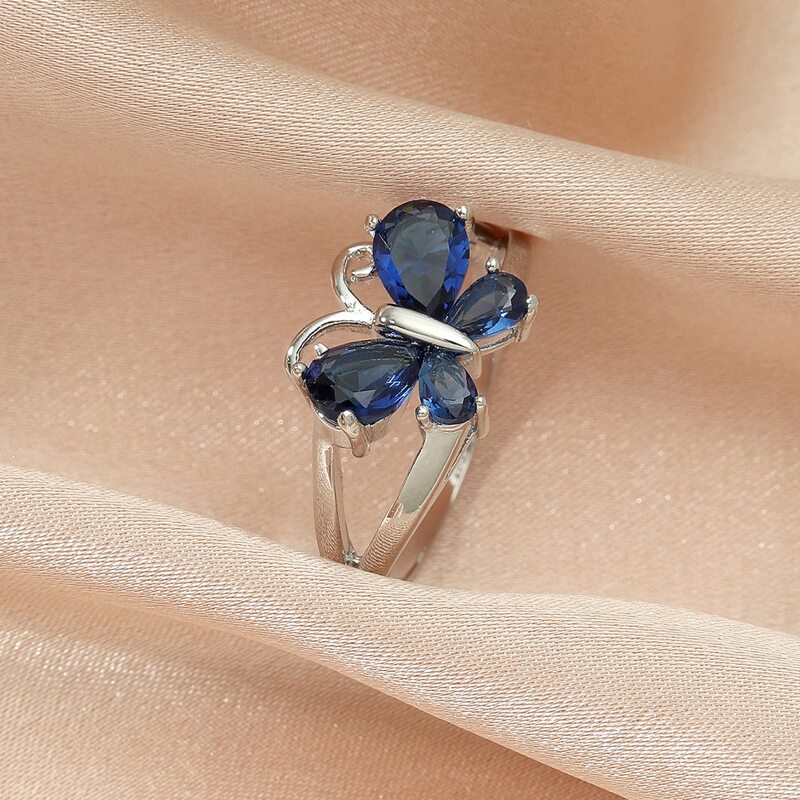 

Rhinestone Decor Ring, Royal blue