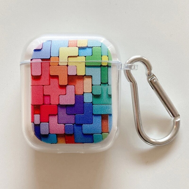 

Colorful Geo AirPods Case, Multicolor