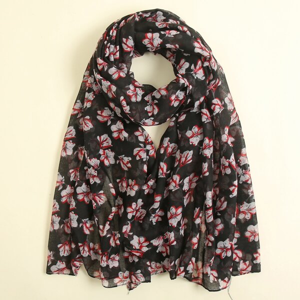 

Floral Print Scarf, Multicolor