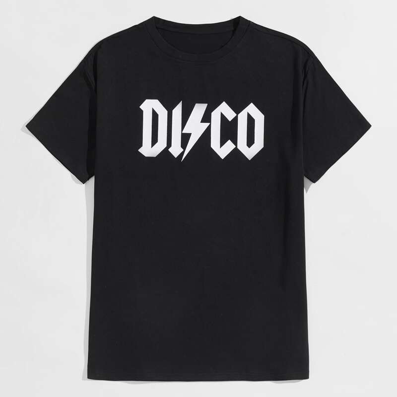 

Guys Letter Graphic Tee, Black