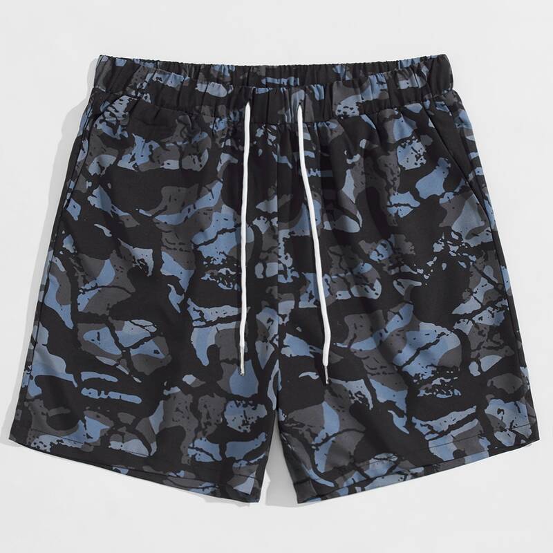 

Guys All Over Print Drawstring Shorts 7'', Multicolor
