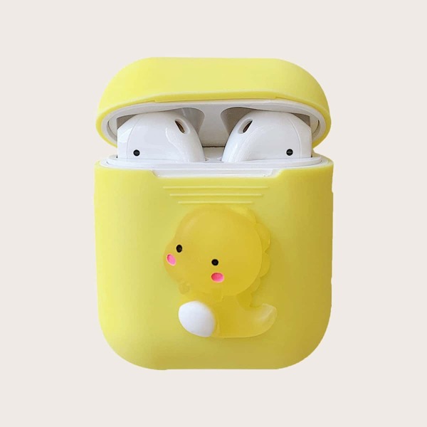 

Cartoon Dinosaur Airpods Case, Yellow