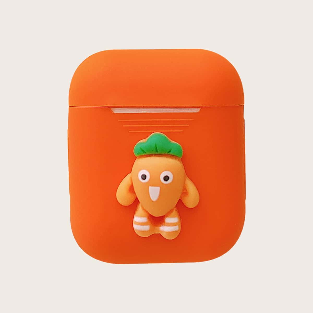 

Cartoon Carrot Airpods Case, Orange