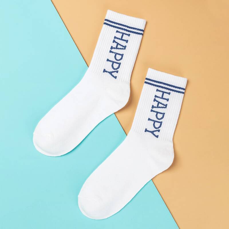 

Letter Graphic Socks, Multicolor