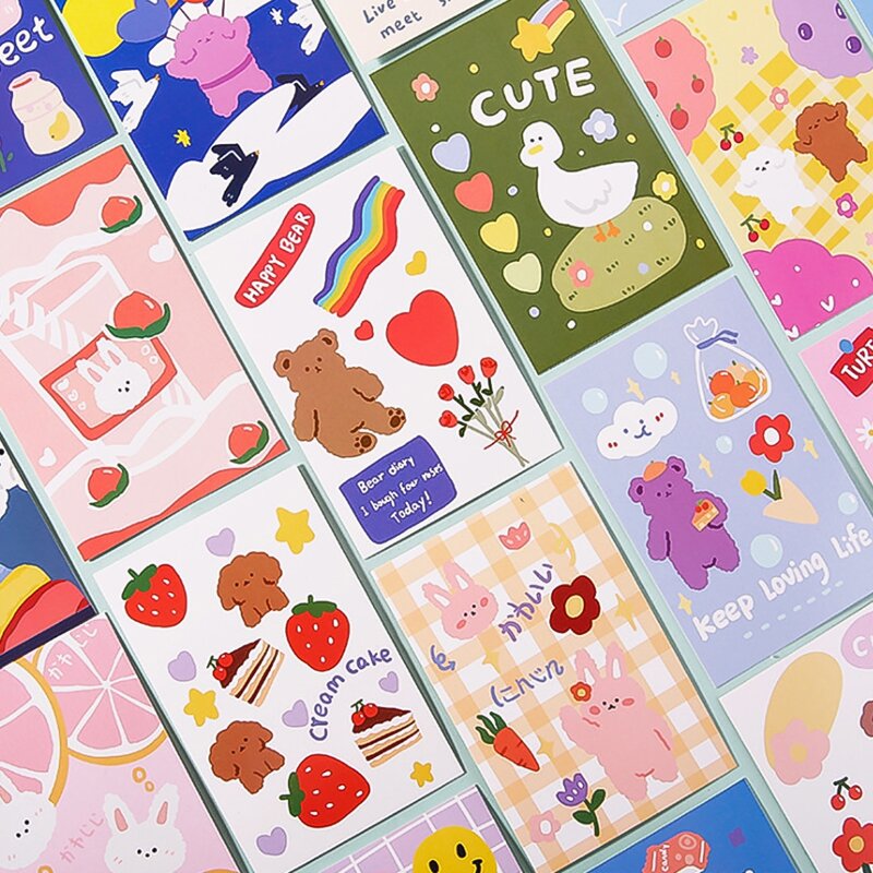 

30pcs Cartoon Graphic Random Postcard, Multicolor