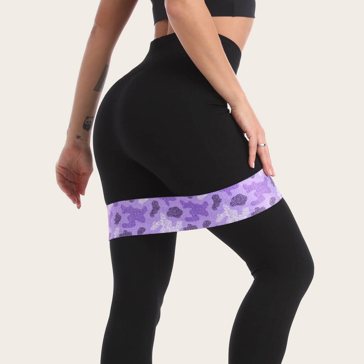 

Camo Buttocks Workout Resistance Band, Multicolor