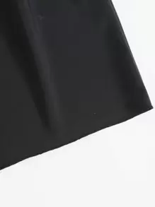 SHEIN Swim Shorts bikini unicolor - Negro - Ver 3