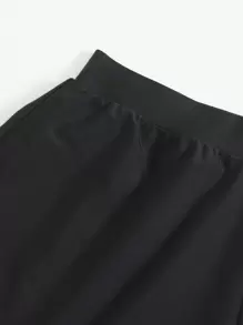 SHEIN Swim Shorts bikini unicolor - Negro - Ver 4