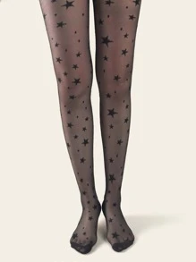 Star Pattern Mesh Tight