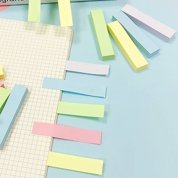 

5pcs Plain Index Sticky Note, Multicolor