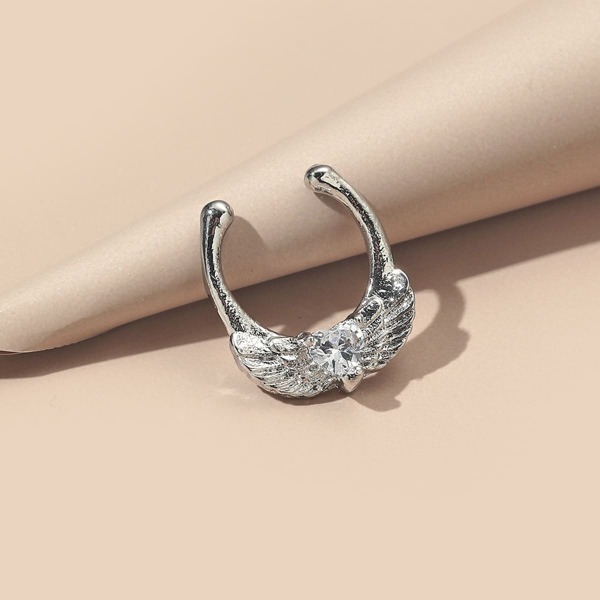 

Wings Design Nose Ring, Silver