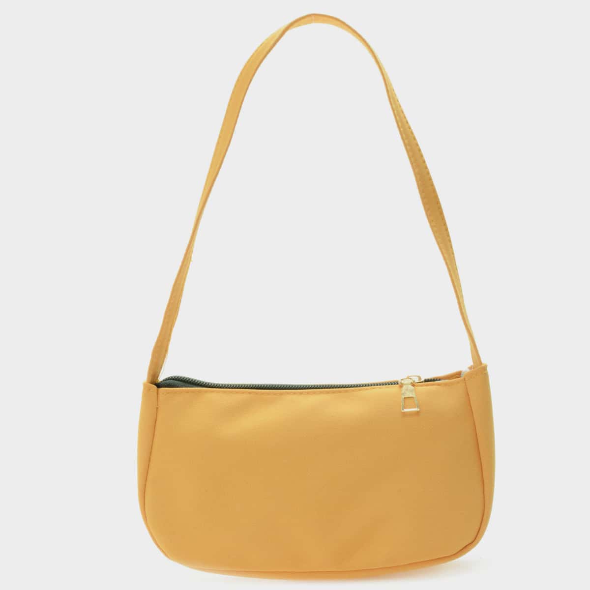 

Solid Baguette Bag, Mustard yellow