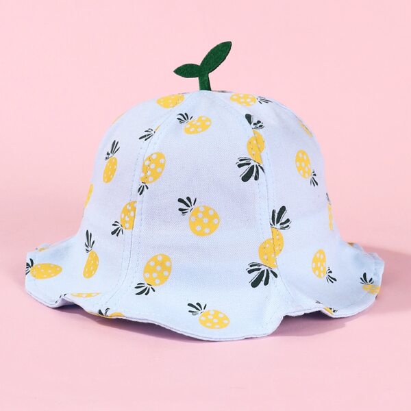 

Toddler Kids Fruit Pattern Bucket Hat, Baby blue