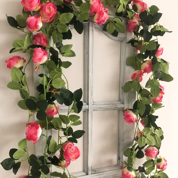 

2.5M Artificial Flower Vine, Multicolor