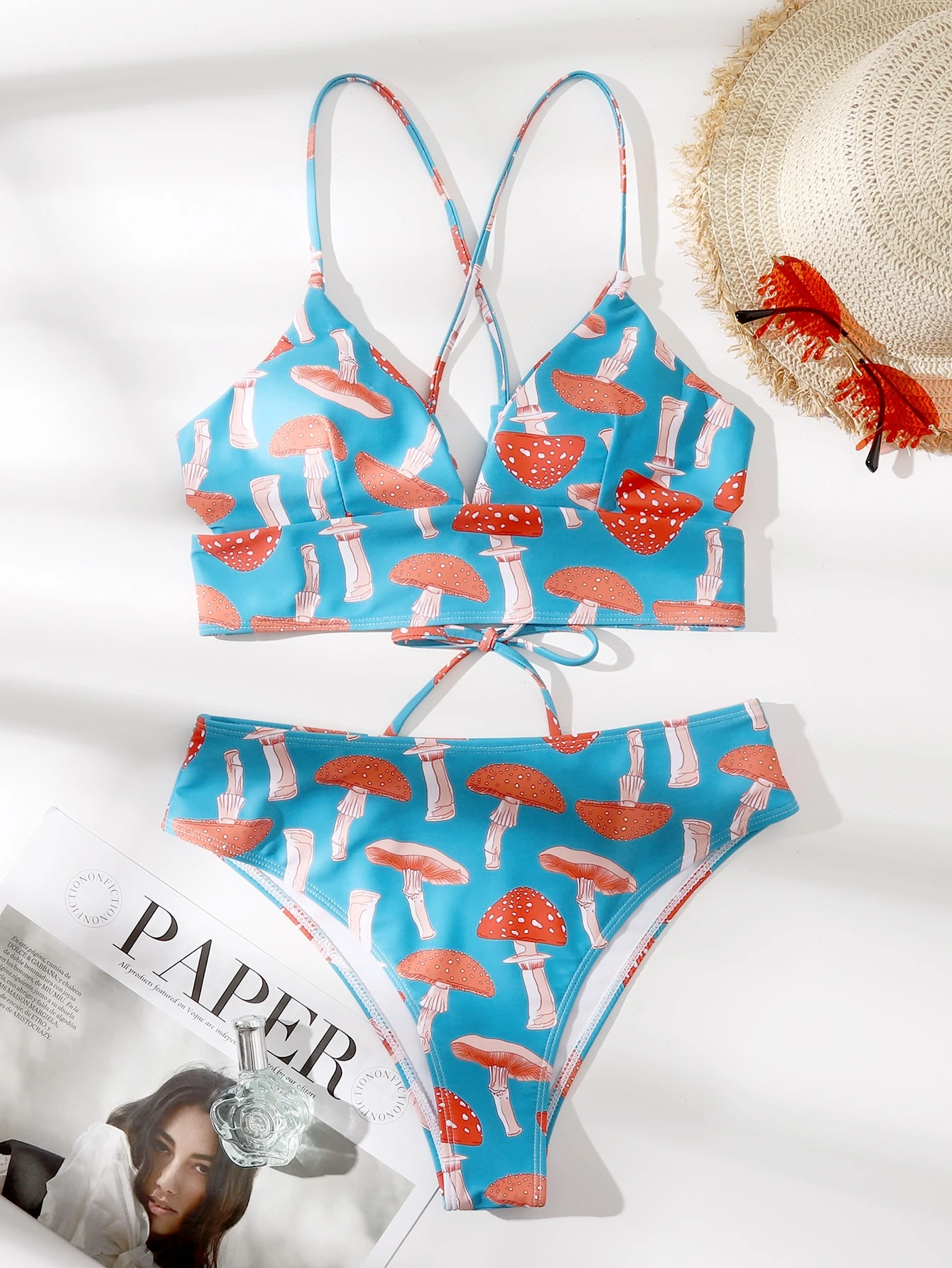 Mushroom print bikini Clearance