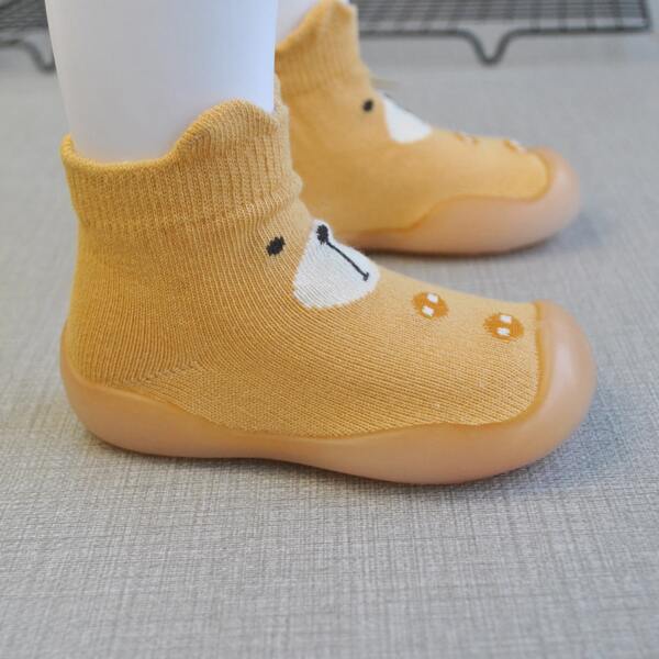 

Toddler Girls Cartoon Graphic Sock Sneakers, Orange