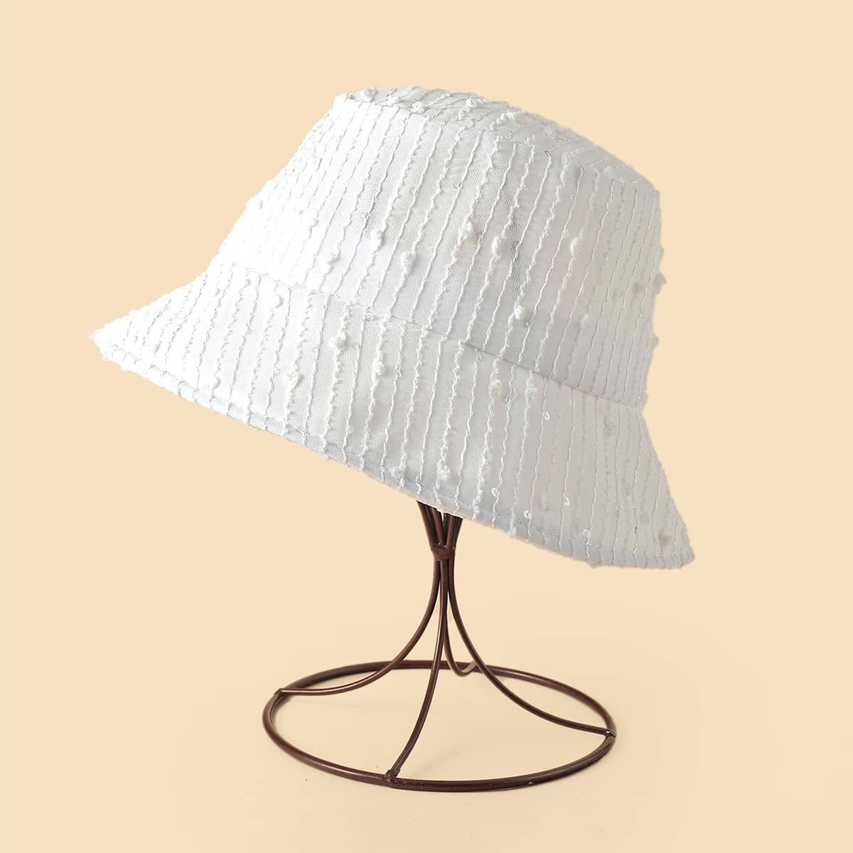 

Solid Bucket Hat, White