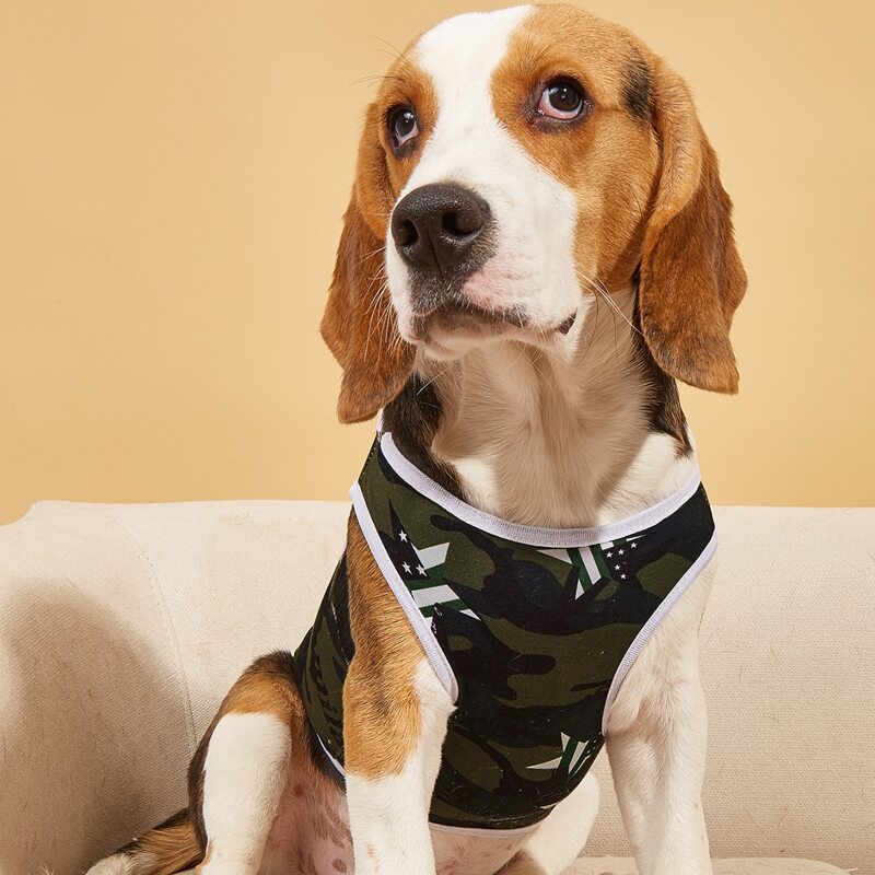 

Camo Pattern Pet Tank, Multicolor