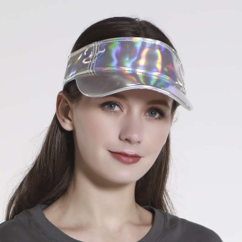 

Holographic Visor Hat, Silver