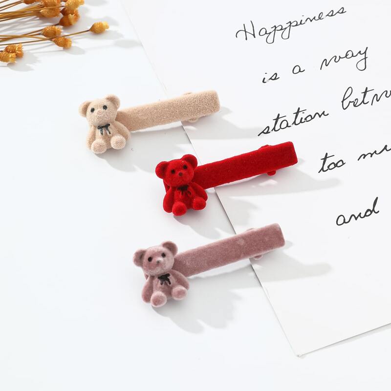 

1pc Random Bear Hair Clip, Multicolor
