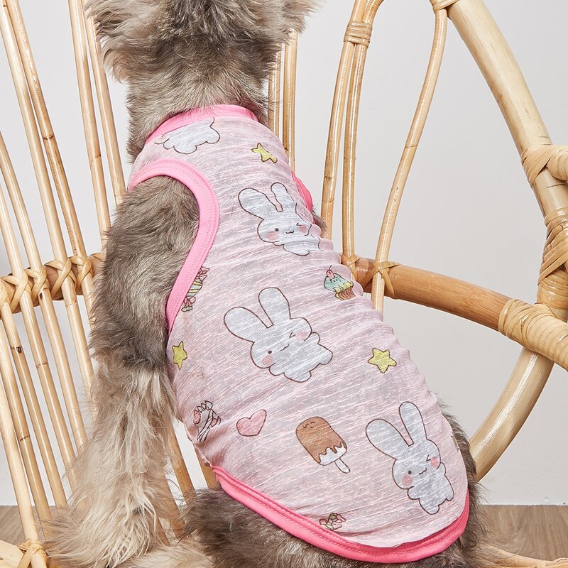 

Cartoon Graphic Pet Tank Top, Multicolor
