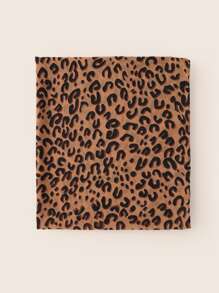 Animal Print Scarf - Brown - View 2