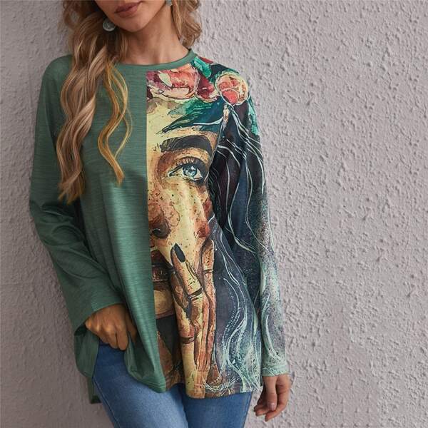 

Figure Graphic Raglan Sleeve Tee, Multicolor