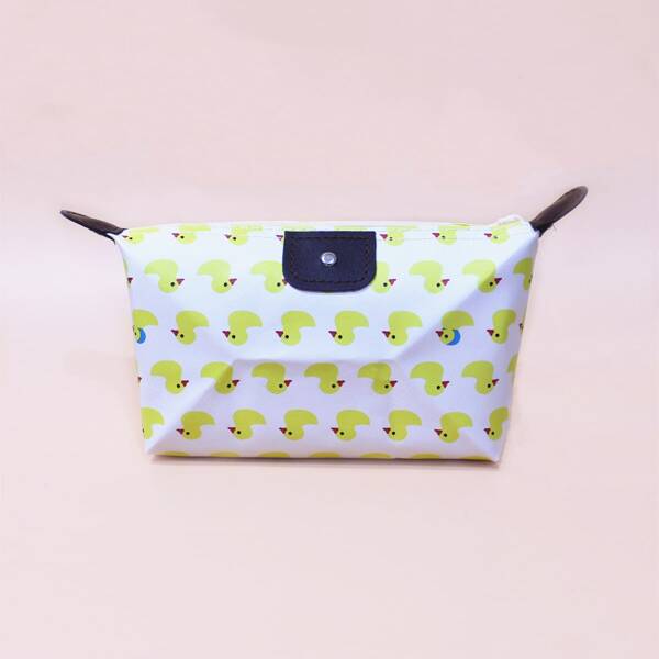 

Cartoon Duck Print Makeup Bag, Multicolor