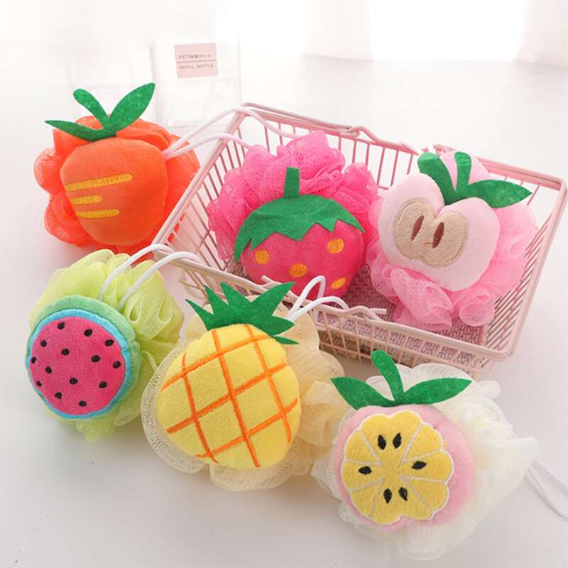 

1pc Random Fruit Foaming Bath Ball, Multicolor