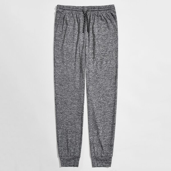 

Men Drawstring Waist Sweatpants, Dark grey