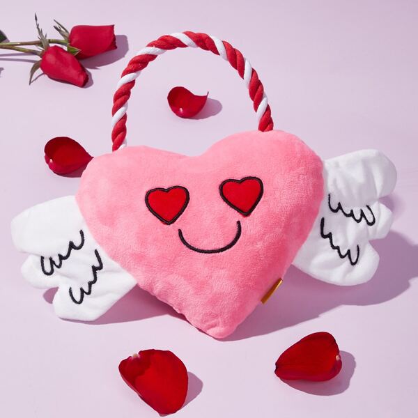 

Heart Shaped Pet Plush Toy, Pink