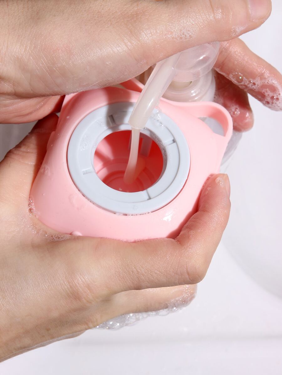 Silicone Pet Bath Brush - Pink - View 1