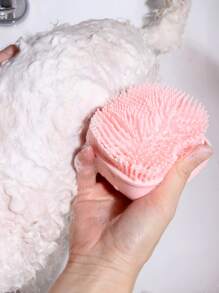 Silicone Pet Bath Brush - Pink - View 2